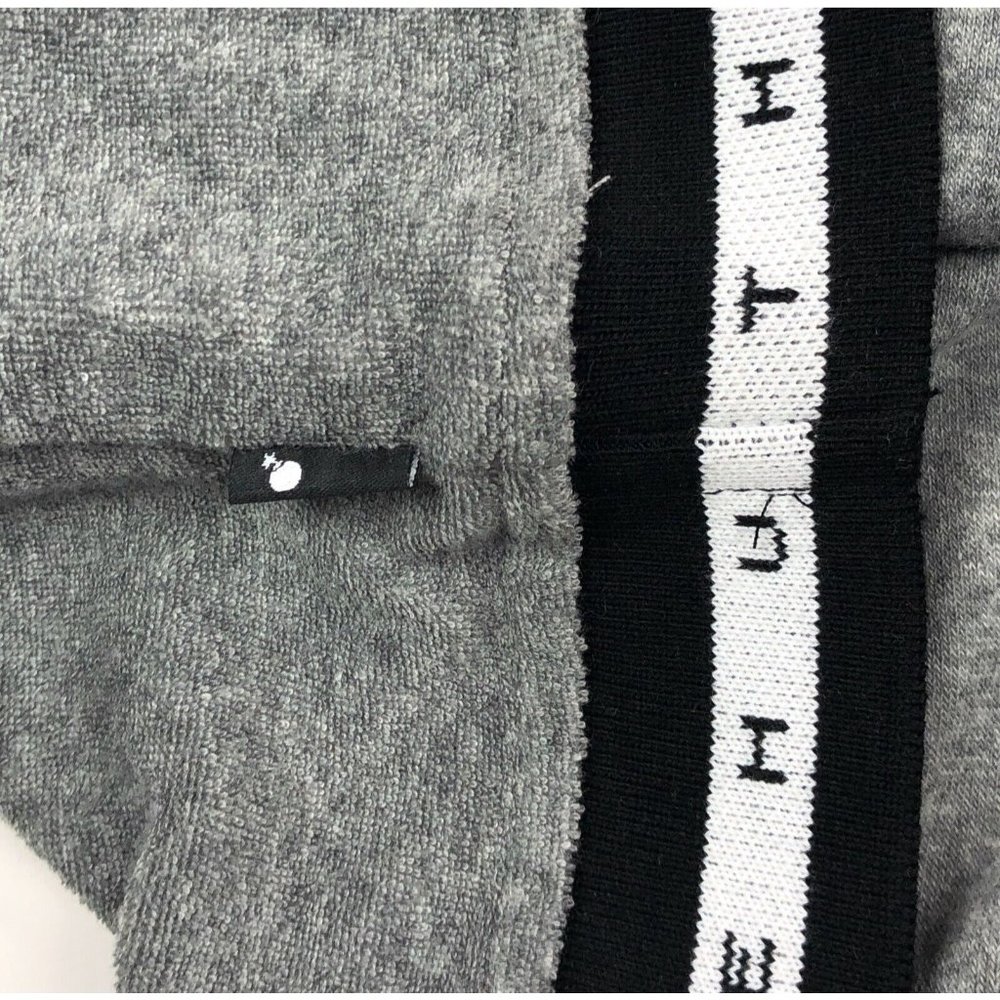 The Hundreds Marvin Mens Large Short Sleeve Hoodie Sweatshirt Gray Terry Cloth - Picture 9 of 12